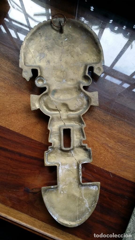 Antig&uuml;edades: figura indio totem peru bronce - Foto 5