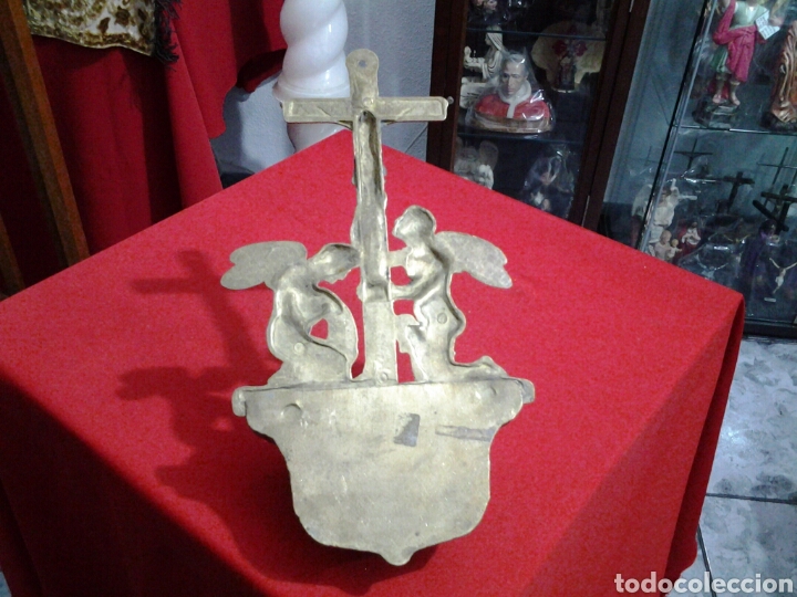 Antig&uuml;edades: Benditera de bronce gran tama&ntilde;o 31,cn - Foto 5