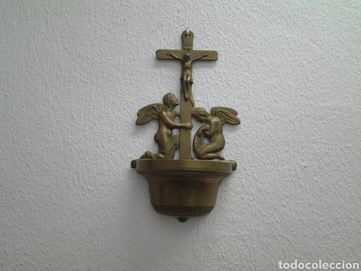 Antig&uuml;edades: Benditera de bronce gran tama&ntilde;o 31,cn - Foto 7