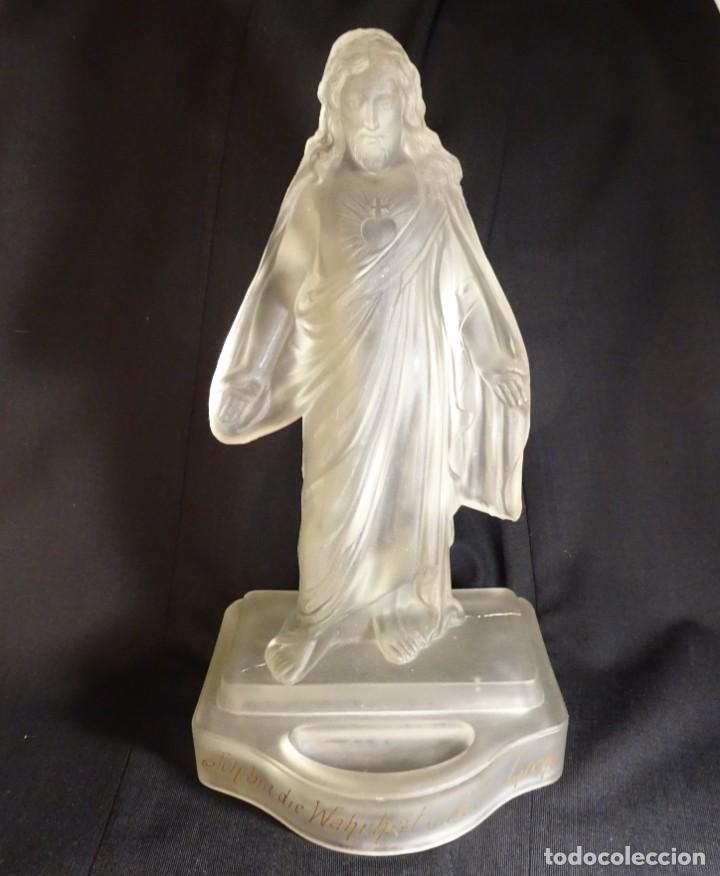 Antig&uuml;edades: Benditera antigua Sagrado Coraz&oacute;n de Jes&uacute;s - Foto 3