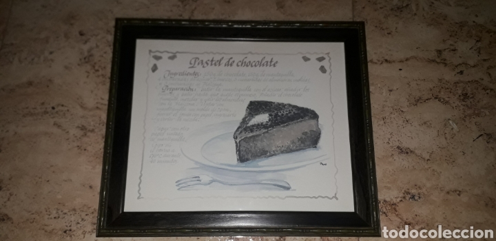 Antig&uuml;edades: Cuadro pastel de chocolate - Foto 1