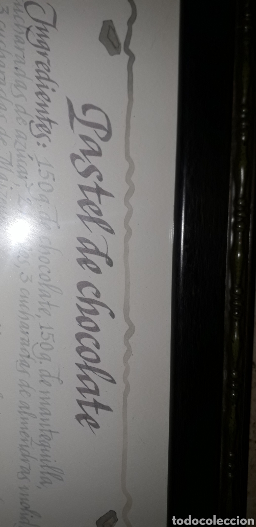 Antig&uuml;edades: Cuadro pastel de chocolate - Foto 2