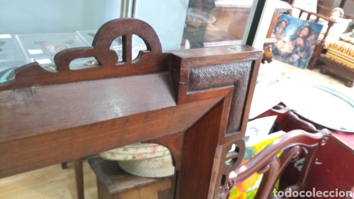 Antig&uuml;edades: Espejo Art Dec&oacute; de madera - Foto 3