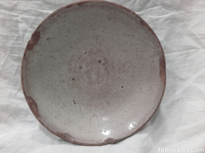 Antig&uuml;edades: SINGULAR Y ANTIGUO PLATO DE CER&Aacute;MICA VASCA. - Foto 2