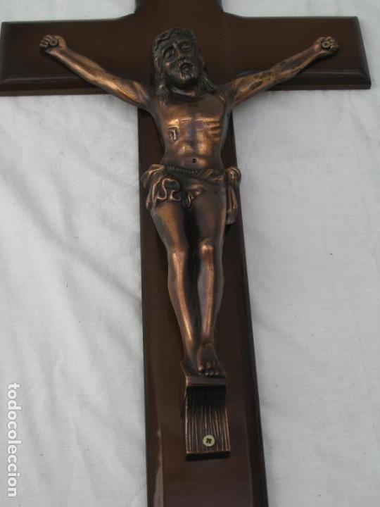 Antig&uuml;edades: Crucifijo para pared. 60cm. - Foto 4