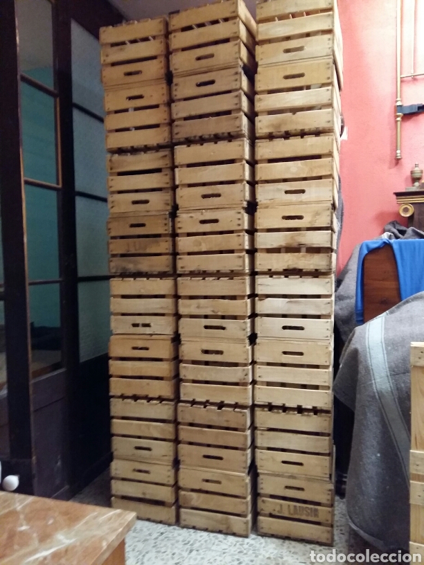 Antig&uuml;edades: Cajas de fruta madera - Foto 3