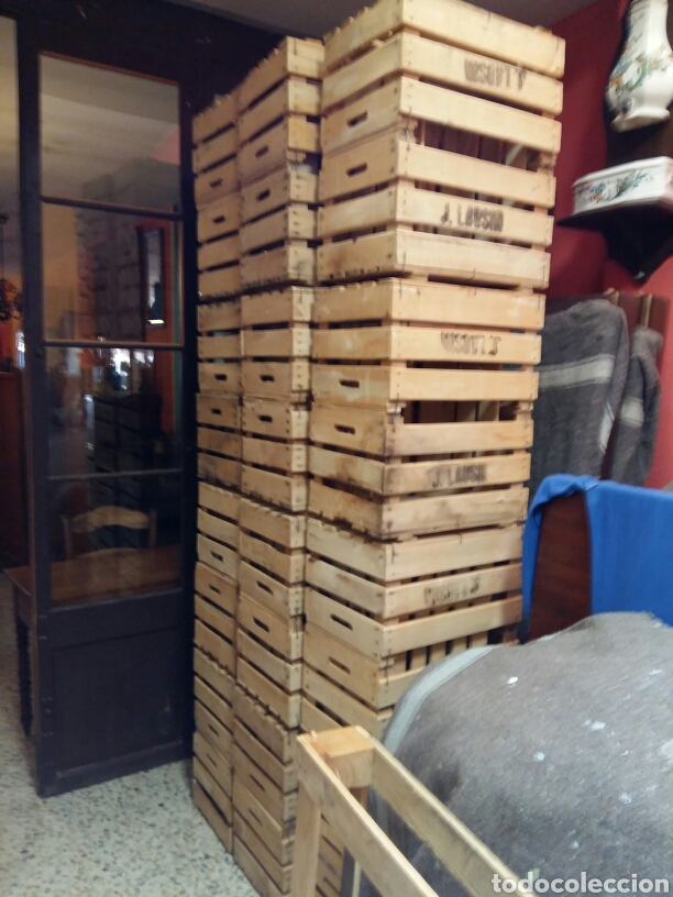 Antig&uuml;edades: Cajas de fruta madera - Foto 4