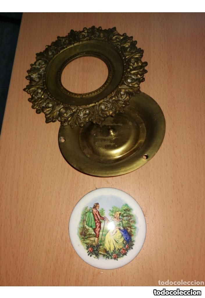Antig&uuml;edades: CORNUCOPIAS DE BRONCE CON ESMALTE A FUEGO - Foto 5