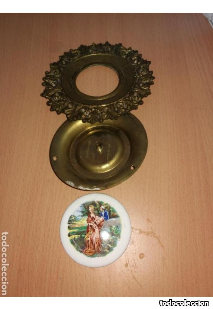 Antig&uuml;edades: CORNUCOPIAS DE BRONCE CON ESMALTE A FUEGO - Foto 6