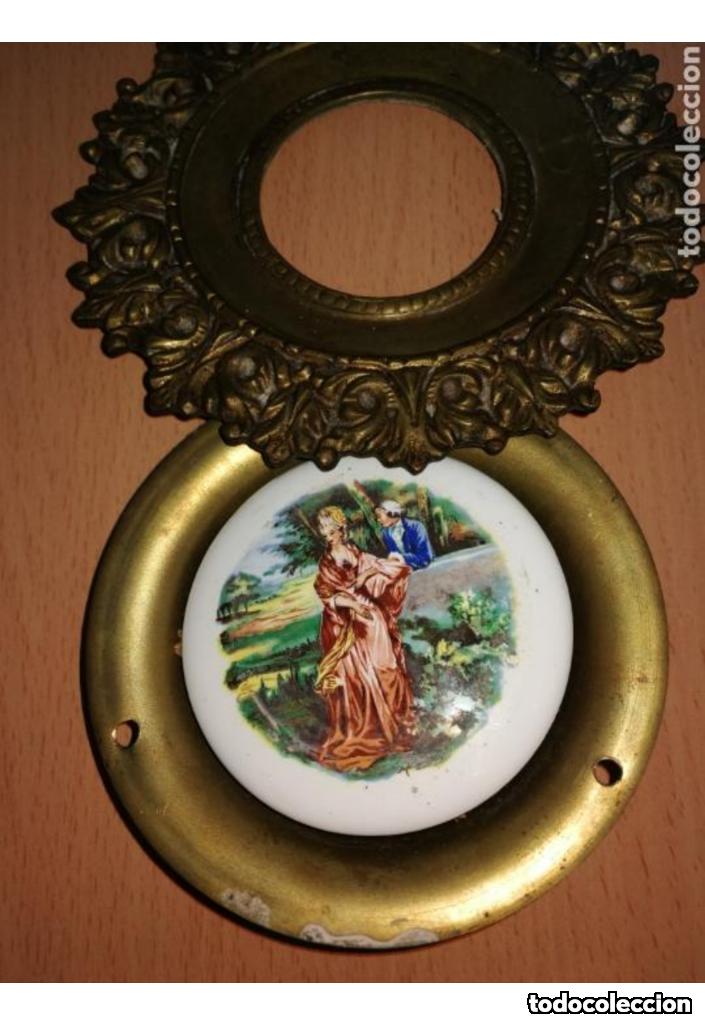Antig&uuml;edades: CORNUCOPIAS DE BRONCE CON ESMALTE A FUEGO - Foto 9