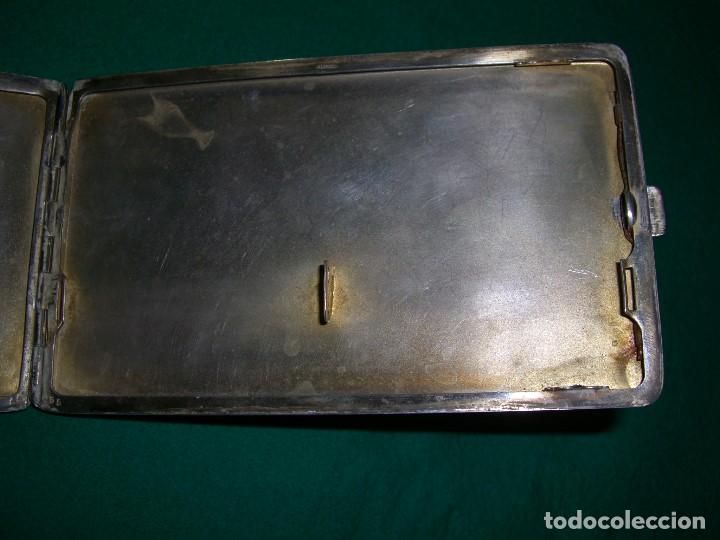Antig&uuml;edades: PITILLERA EN ALPACA Y ESMALTE. - Foto 2