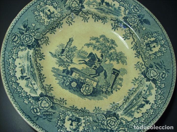 Antig&uuml;edades: PLATO  CER&Aacute;MICA  XIX - Foto 3