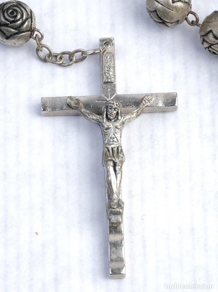 Antig&uuml;edades: Rosario en metal - Foto 2