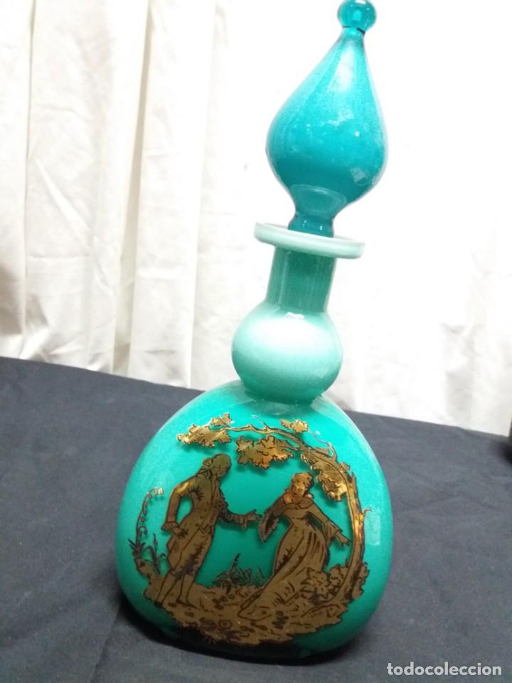 Antig&uuml;edades: PERFUMERO CRISTAL MURANO LATTIMO - Foto 2