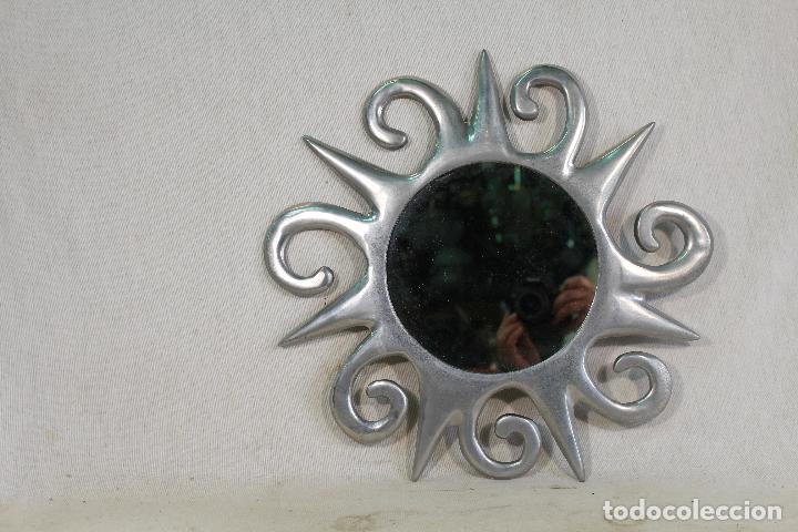 Antig&uuml;edades: espejo de sol en aluminio - Foto 2
