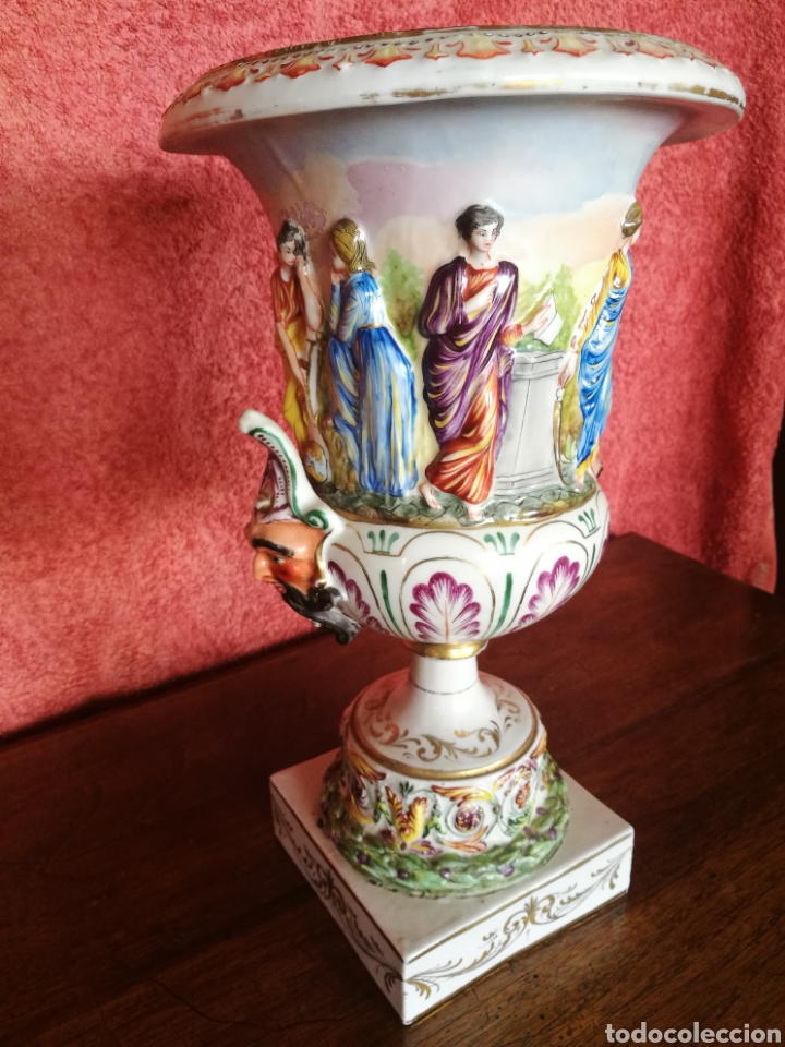 Antig&uuml;edades: Jarron capodimonte - Foto 2