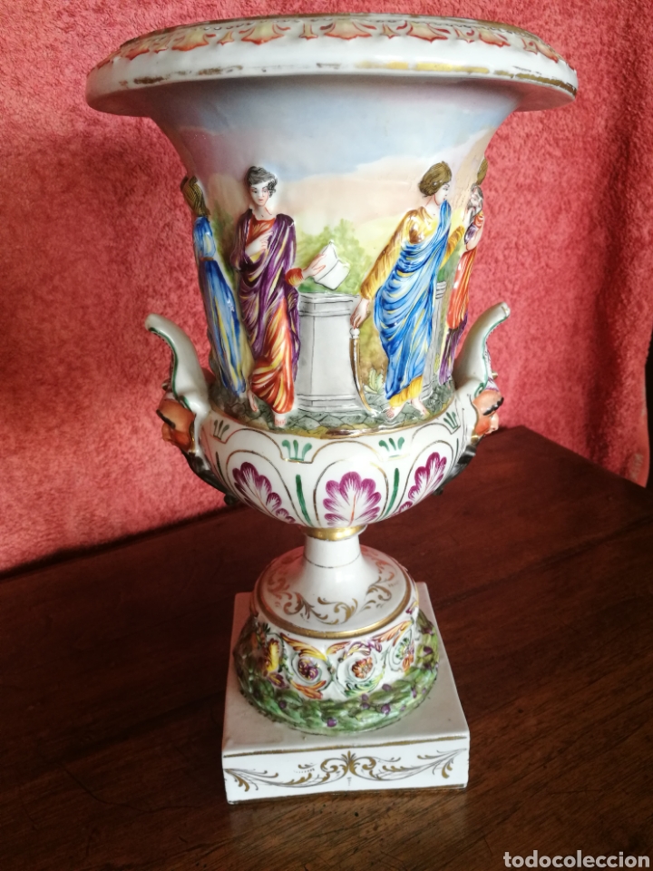 Antig&uuml;edades: Jarron capodimonte - Foto 4