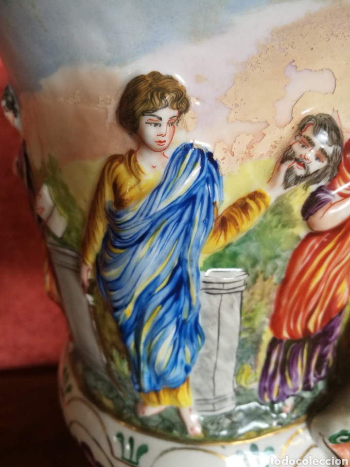 Antig&uuml;edades: Jarron capodimonte - Foto 5