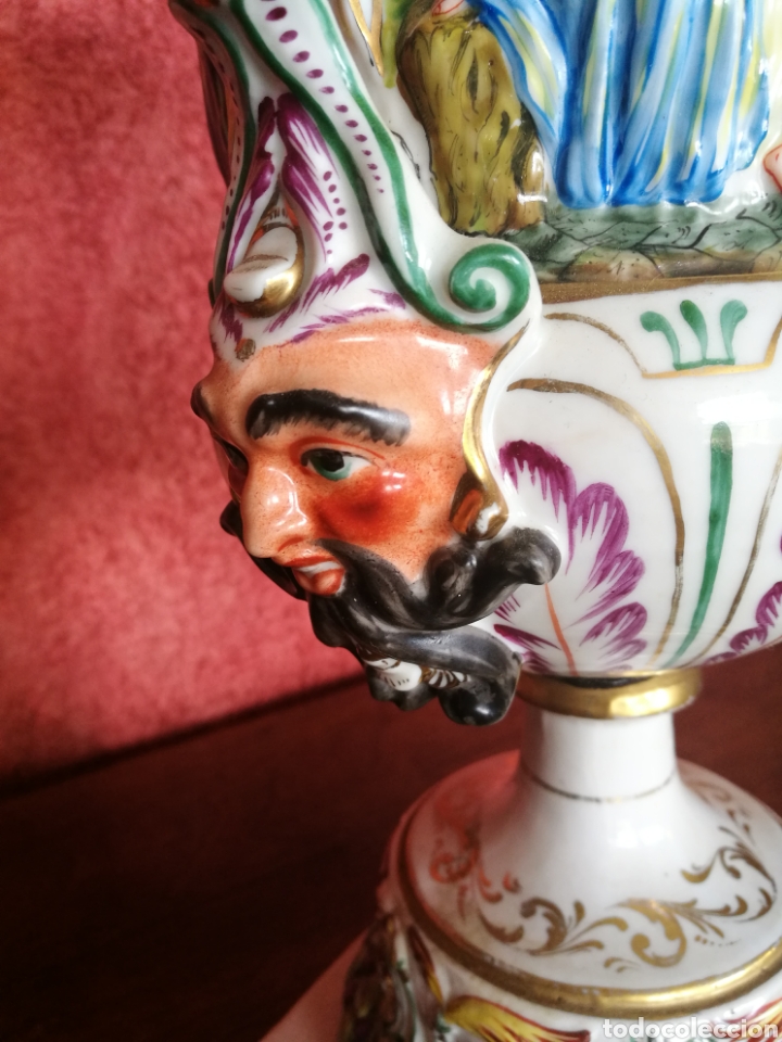 Antig&uuml;edades: Jarron capodimonte - Foto 10