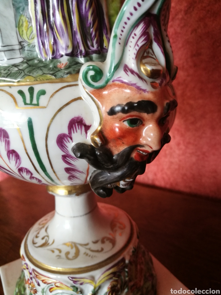 Antig&uuml;edades: Jarron capodimonte - Foto 11