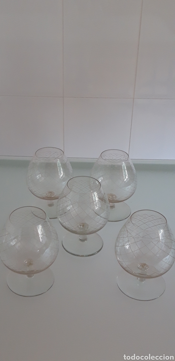 Antig&uuml;edades: Antiguas copas de cristal - Foto 1