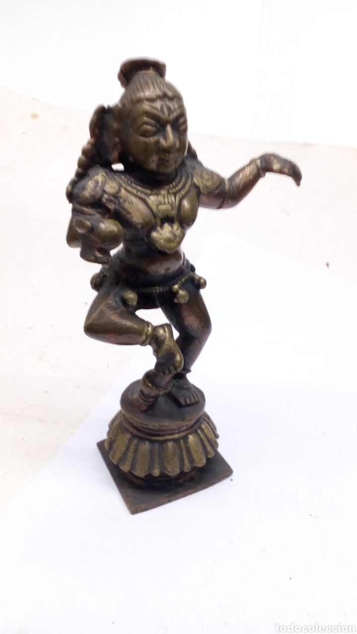 Antig&uuml;edades: Figura Indu de bronce - Foto 2