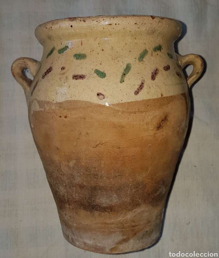 ANTIGUA PEQUEÑA ORZA VIDRIADA UBEDA (Antigüedades - Porcelanas y Cerámicas - Úbeda)