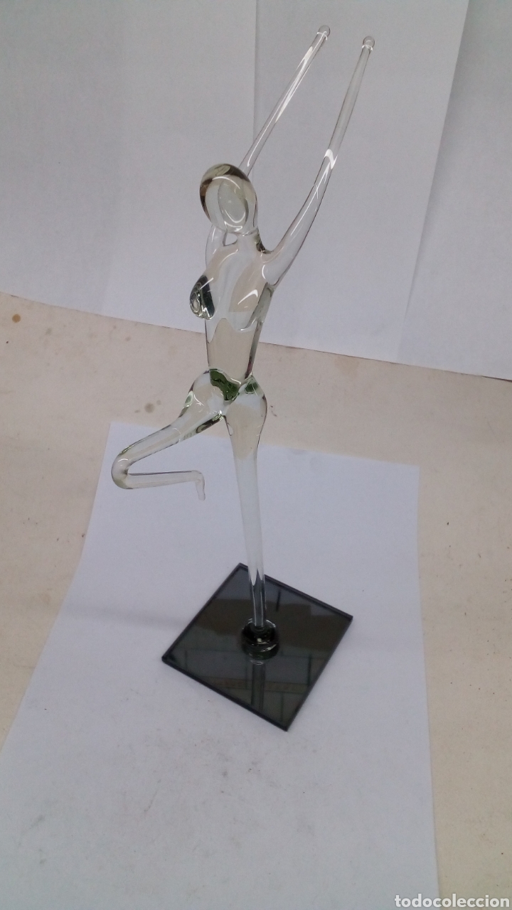 Antig&uuml;edades: Figura de Cristal de mujer echa a mano - Foto 1