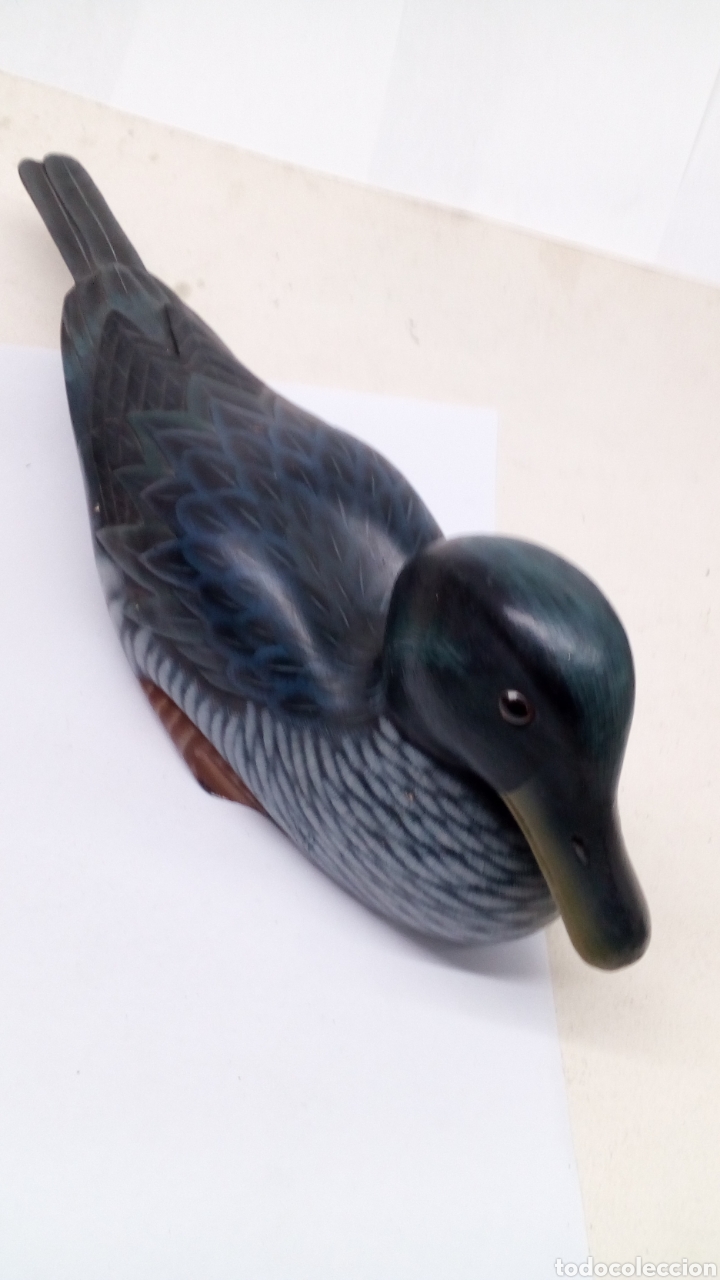 Antig&uuml;edades: Pato de madera grande - Foto 1