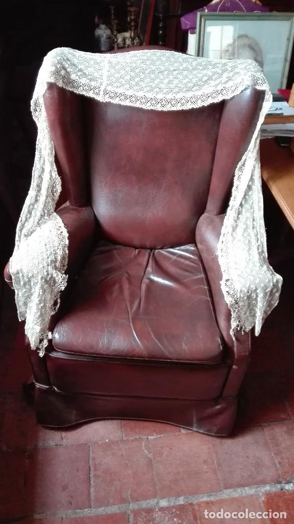 Antiguidades: Aplique de hilo siglo 19