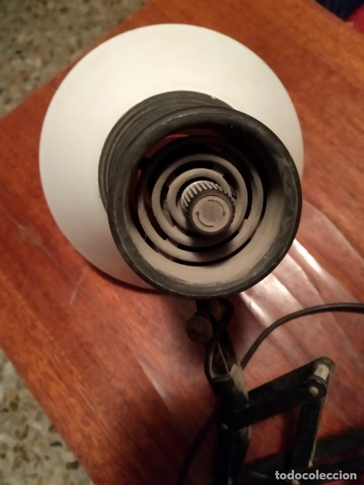 Antig&uuml;edades: L&aacute;mpara FLEXO antiguo extensible funciona extendida 67 cm - Foto 3