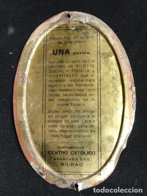 Antig&uuml;edades: ANTIGUA CHAPA SAGRADO CORAZ&Oacute;N. - Foto 2