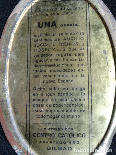 Antig&uuml;edades: ANTIGUA CHAPA SAGRADO CORAZ&Oacute;N. - Foto 3