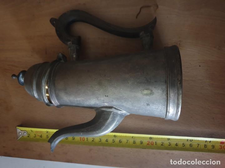 Antig&uuml;edades: JARRA CAFE mango madera - Foto 6