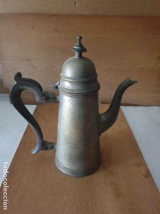 Antig&uuml;edades: JARRA CAFE mango madera - Foto 8