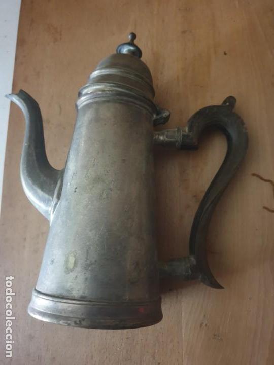 Antig&uuml;edades: JARRA CAFE mango madera - Foto 2