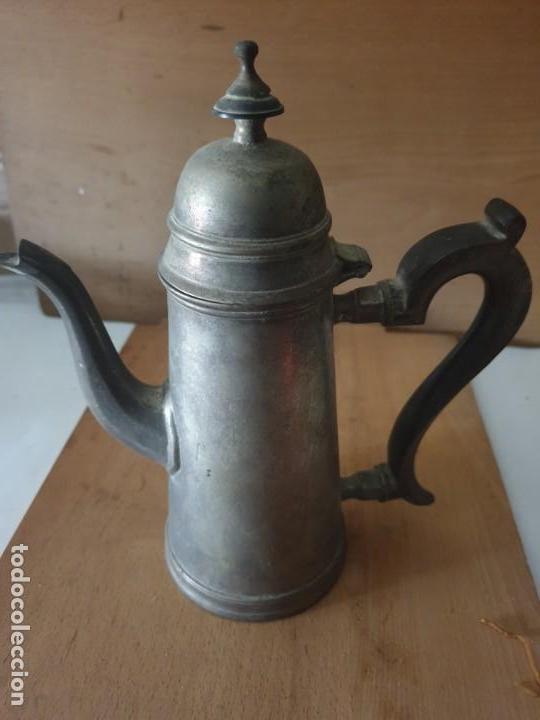 Antig&uuml;edades: JARRA CAFE mango madera - Foto 1