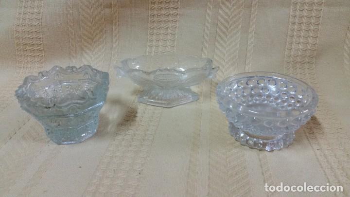 Antig&uuml;edades: Saleros antiguos de cristal tallado