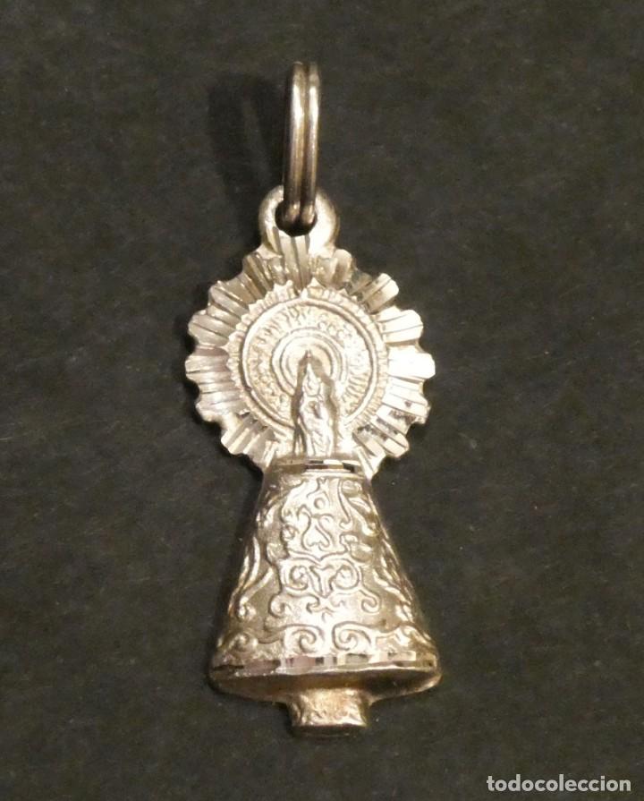 medalla de la virgen del pilar en plata - Comprar Medallas Religiosas