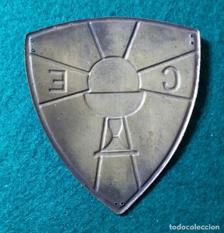 Antig&uuml;edades: antigua placa chapa esmaltada religiosa c e - Foto 2