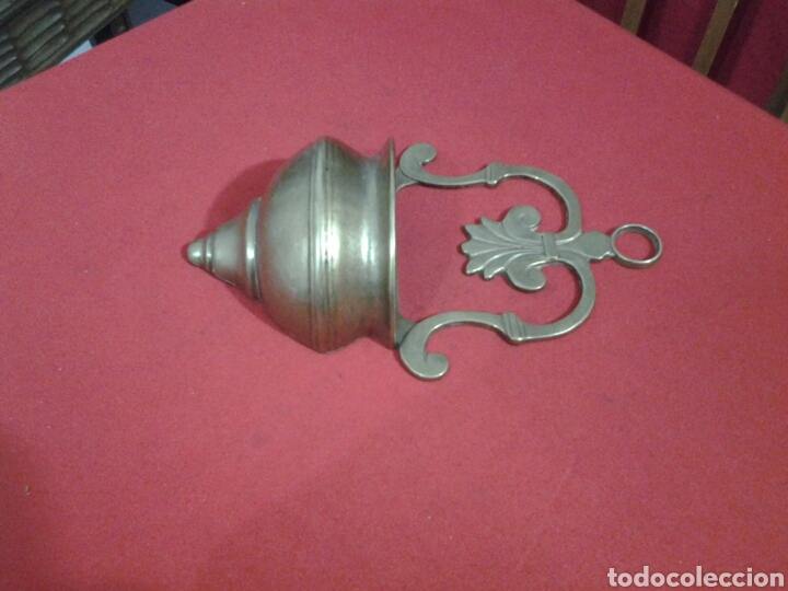 Antig&uuml;edades: Benditera de bronce antigua - Foto 4
