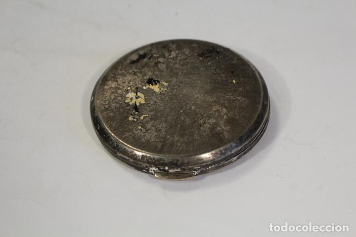 Antig&uuml;edades: polvera espejo antiguo plateado - Foto 5