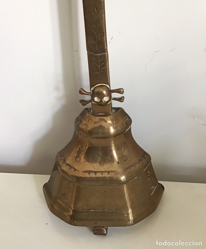 Antig&uuml;edades: Crucifijo antiguo de bronce - Foto 3