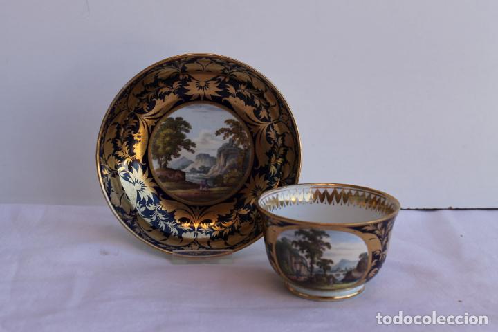 Antig&uuml;edades: JUEGO DE TE DERBY 1810 - Foto 1