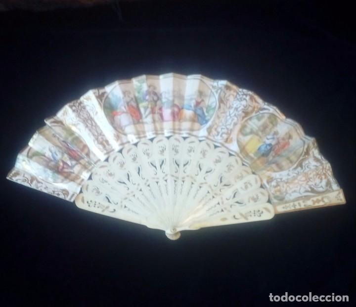 Antig&uuml;edades: Abanico isabelino s.XIX - Foto 1