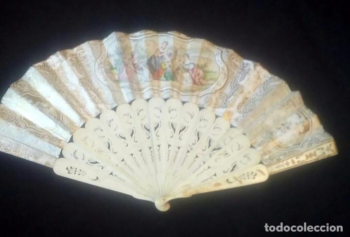 Antig&uuml;edades: Abanico isabelino s.XIX - Foto 6