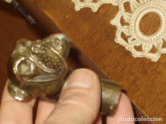 Antig&uuml;edades: BASTON,MANGO PERRO DOGO,EN BRONCE DE BRONCE DE FUNDICION. - Foto 4