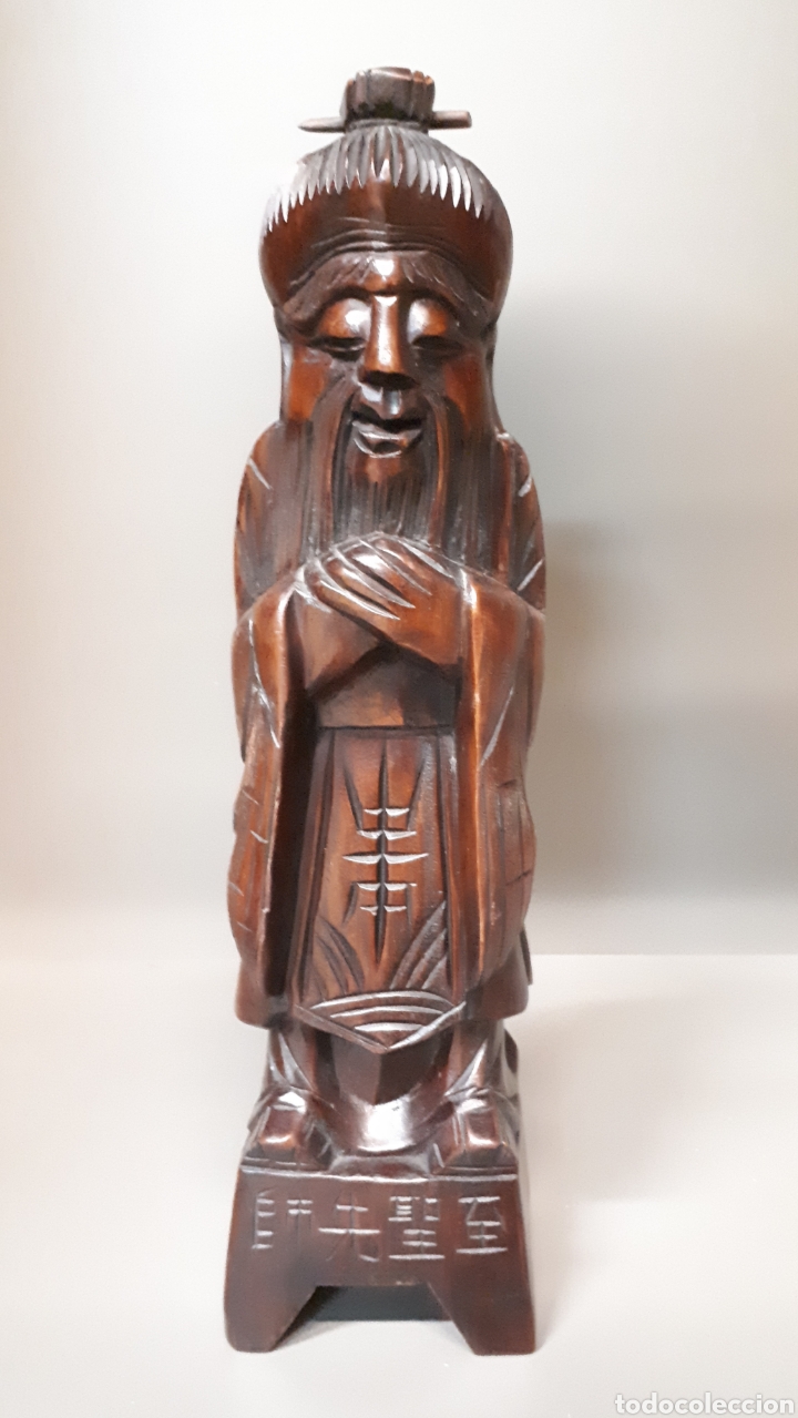Antig&uuml;edades: Figura madera China - Foto 1