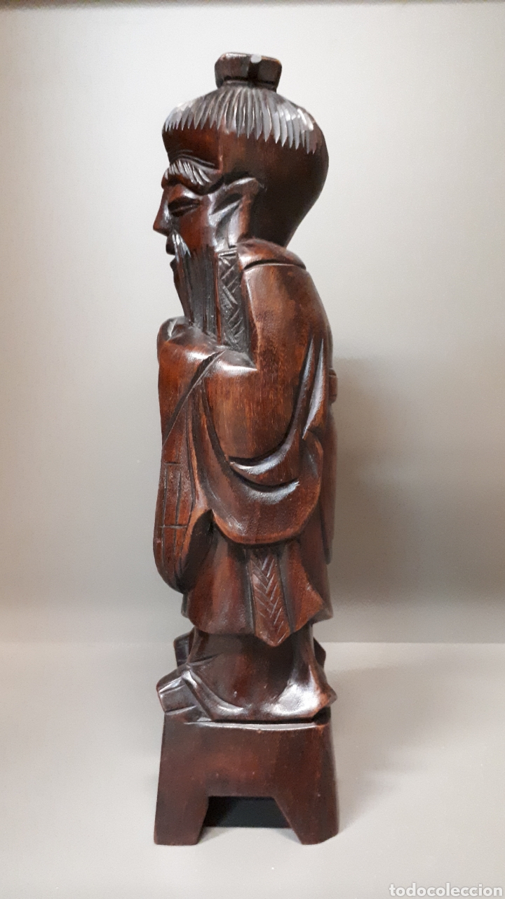 Antig&uuml;edades: Figura madera China - Foto 2