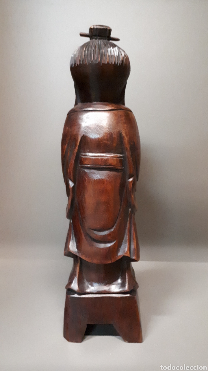 Antig&uuml;edades: Figura madera China - Foto 3